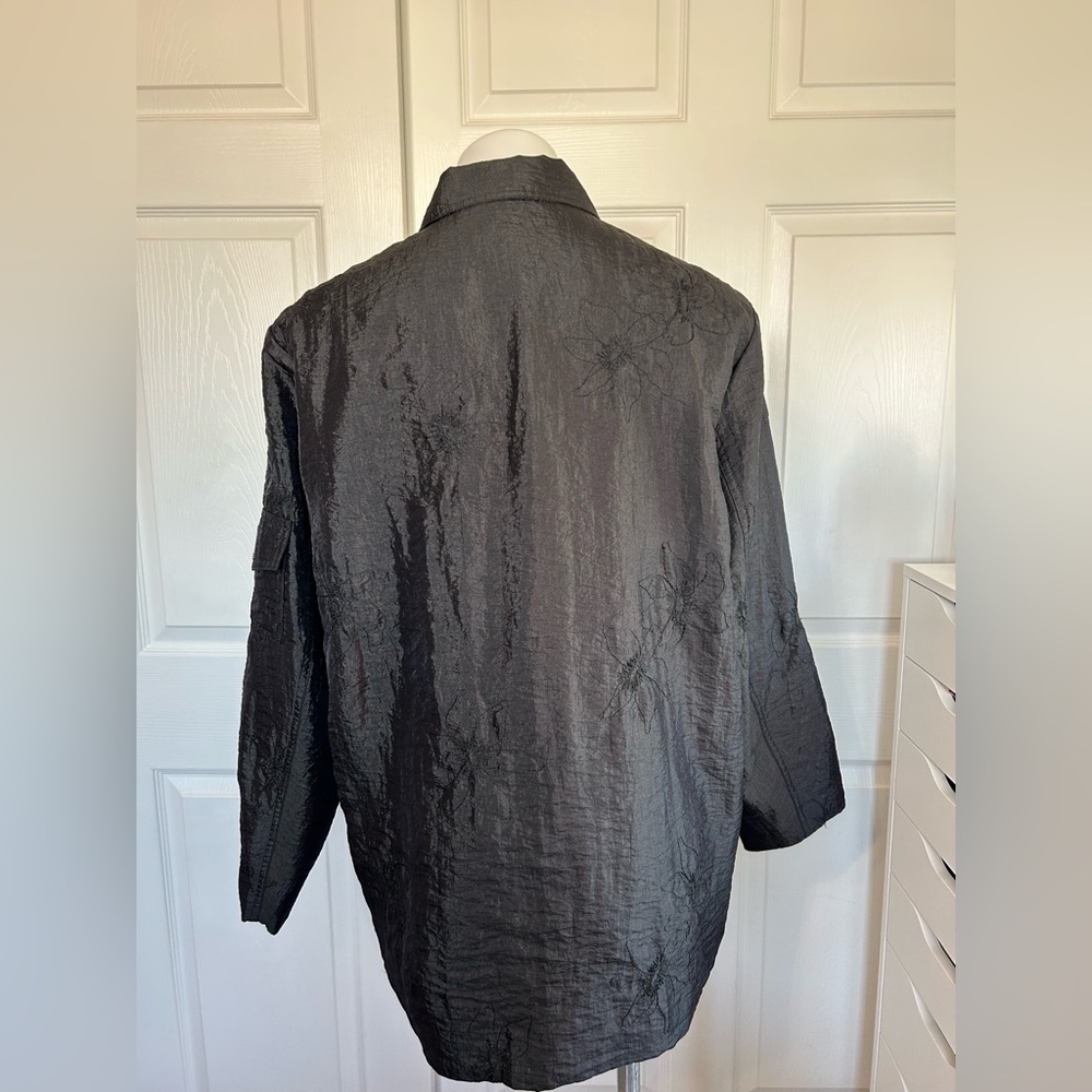 Democracy Black Embroidered Jacket - Picture 10 of 12